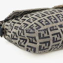 Fendi FF Navy Zucchino Baguette