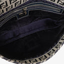 Fendi FF Navy Zucchino Baguette