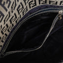 Fendi FF Navy Zucchino Baguette