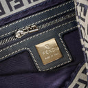 Fendi FF Navy Zucchino Baguette