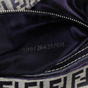 Fendi FF Navy Zucchino Baguette
