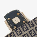 Fendi FF Navy Zucchino Baguette