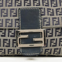 Fendi FF Navy Zucchino Baguette