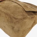 Fendi Large Mama Baguette Suede Shoulder Bag
