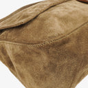 Fendi Large Mama Baguette Suede Shoulder Bag