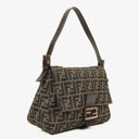 Fendi Mama Baguette Zucca Brown Shoulder Bag