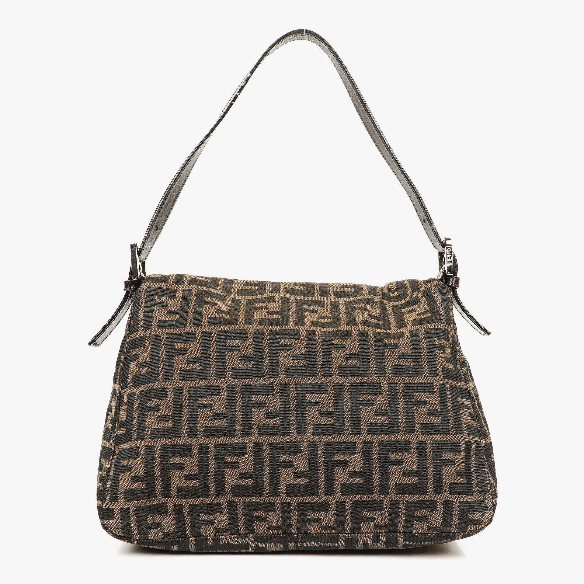 Fendi Mama Baguette Zucca Brown Shoulder Bag