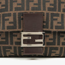 Fendi Mama Baguette Zucca Brown Shoulder Bag