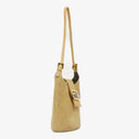 Fendi Suede And Leather Mini Bucket Bag