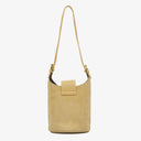 Fendi Suede And Leather Mini Bucket Bag