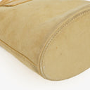 Fendi Suede And Leather Mini Bucket Bag