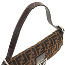Fendi Zucca Baguette FF Shoulder Bag Brown