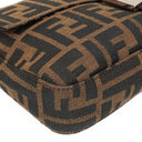 Fendi Zucca Baguette FF Shoulder Bag Brown