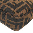 Fendi Zucca Baguette FF Shoulder Bag Brown