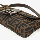 Fendi Zucca Baguette FF Shoulder Bag Brown