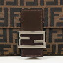 Fendi Zucca Baguette FF Shoulder Bag Brown