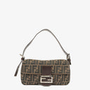 Fendi Zucca Baguette FF Shoulder Bag Brown