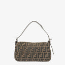 Fendi Zucca Baguette FF Shoulder Bag Brown