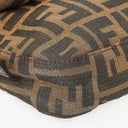 Fendi Zucca Baguette FF Shoulder Bag Brown