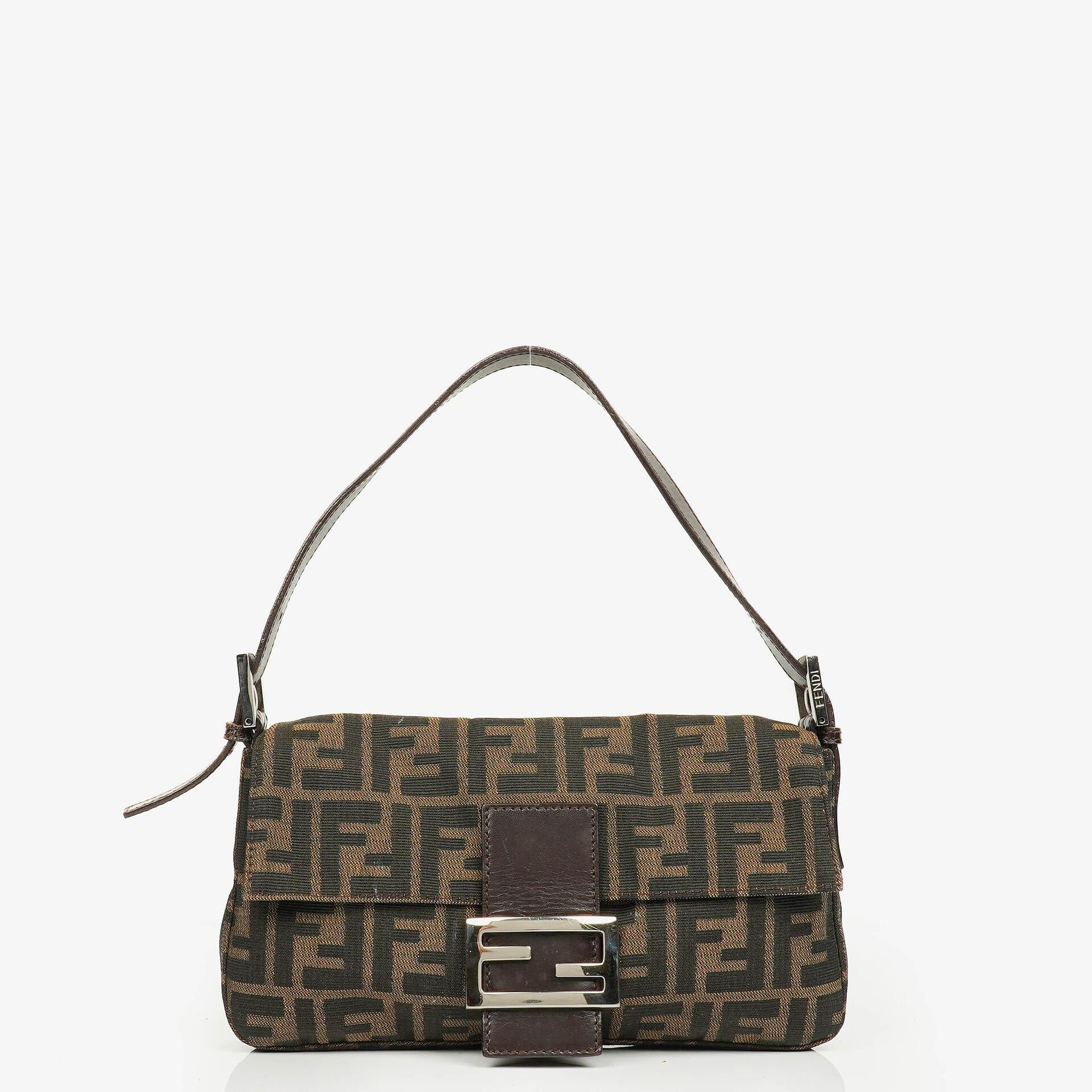 Fendi Zucca Baguette Shoulder Bag