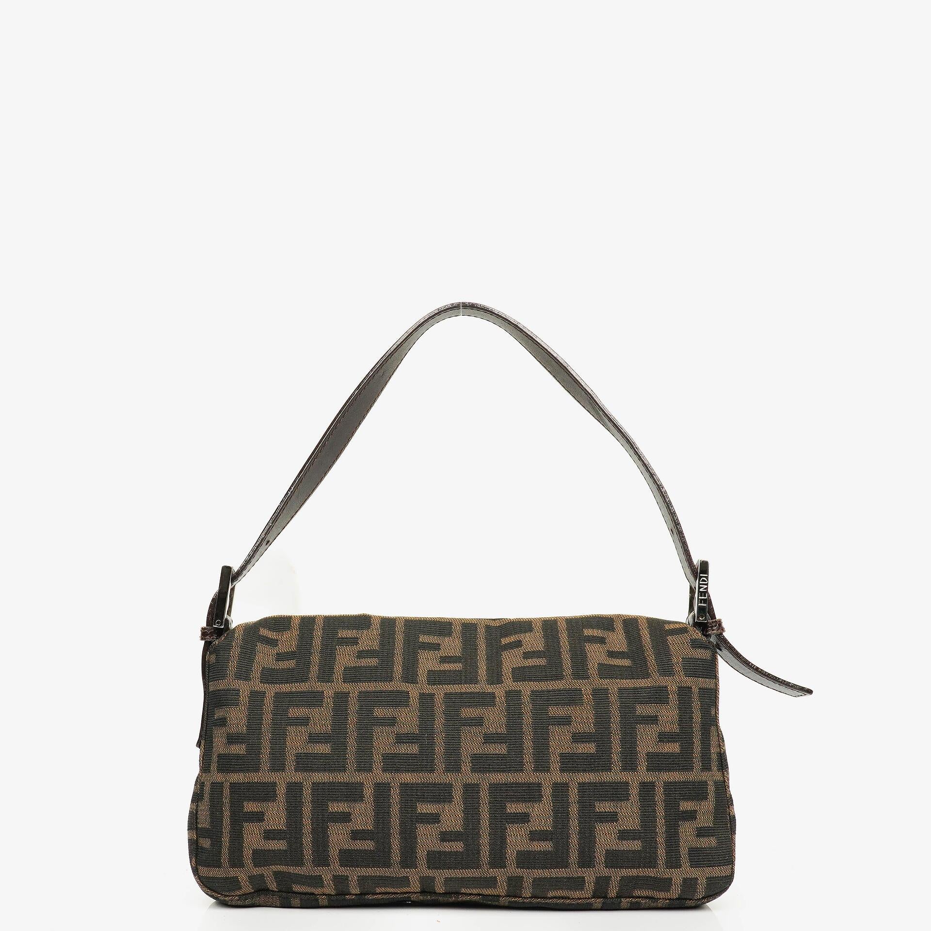 Fendi Zucca Baguette Shoulder Bag