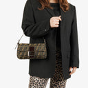 Fendi Zucca Baguette Shoulder Bag