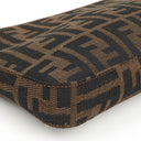 Fendi Zucca Brown Baguette Shoulder Bag
