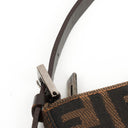 Fendi Zucca Brown Baguette Shoulder Bag