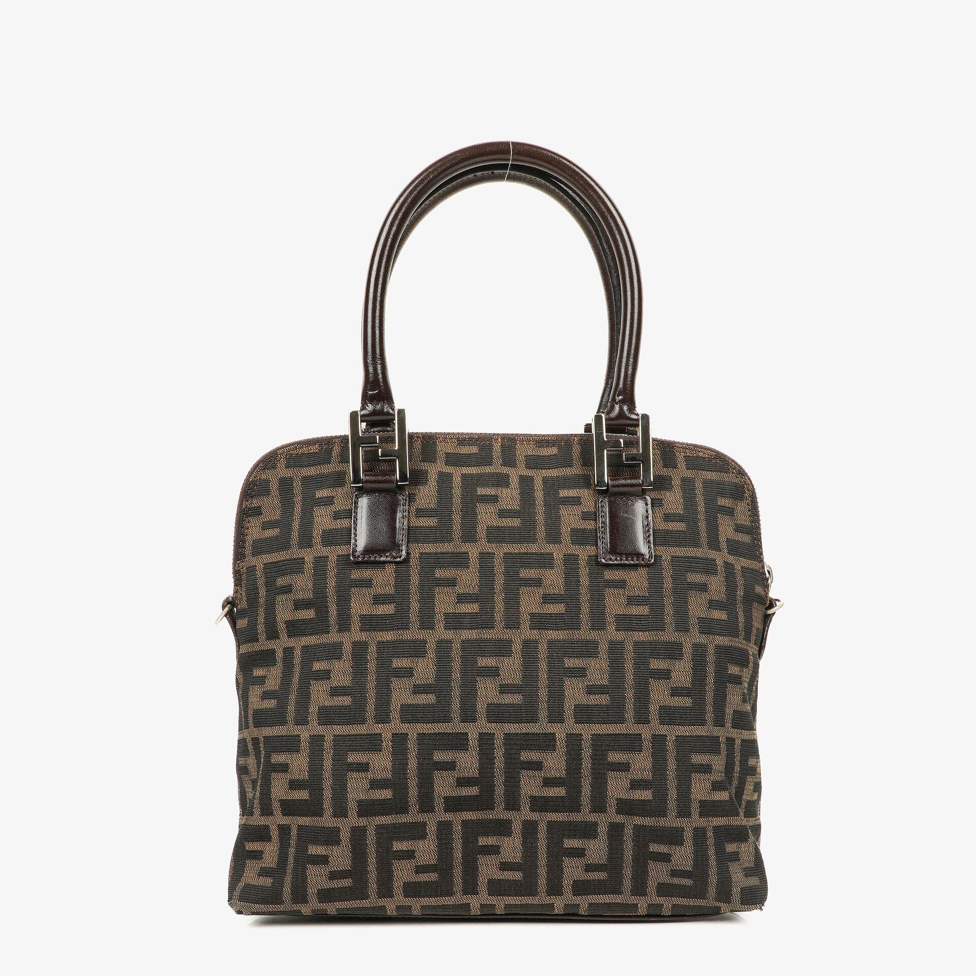 Fendi Zucca Brown Top Handle Bag