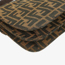 Fendi Zucca Canvas Baguette Tobbaco Shoulder Bag