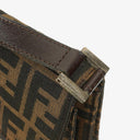 Fendi Zucca Canvas Baguette Tobbaco Shoulder Bag
