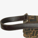 Fendi Zucca Canvas Baguette Tobbaco Shoulder Bag