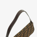 Fendi Zucca Canvas Baguette Tobbaco Shoulder Bag