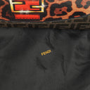 Fendi Zucca Coated Canvas and Patent Leather Tobacco/Black Baguette Print Roll Shopper Tote