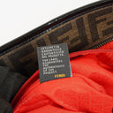 Fendi Zucca Coated Canvas and Patent Leather Tobacco/Black Baguette Print Roll Shopper Tote