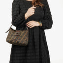 Fendi Zucca Mamma Baguette Shoulder Bag