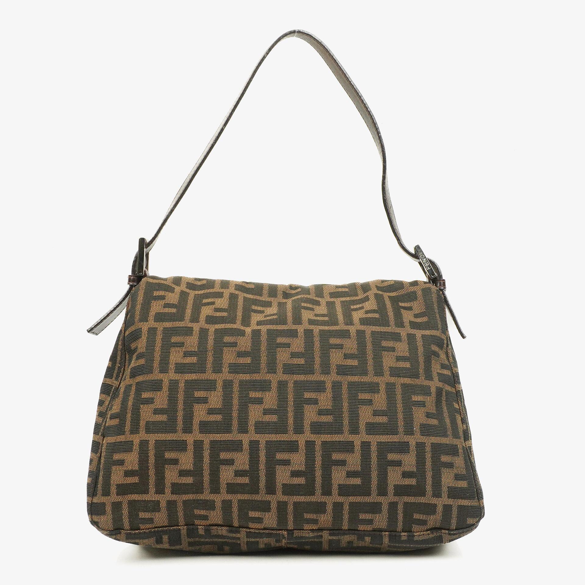 Fendi Zucca Mamma Baguette Tobacco Shoulder Bag
