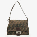 Fendi Zucca Mamma Baguette Tobacco Shoulder Bag