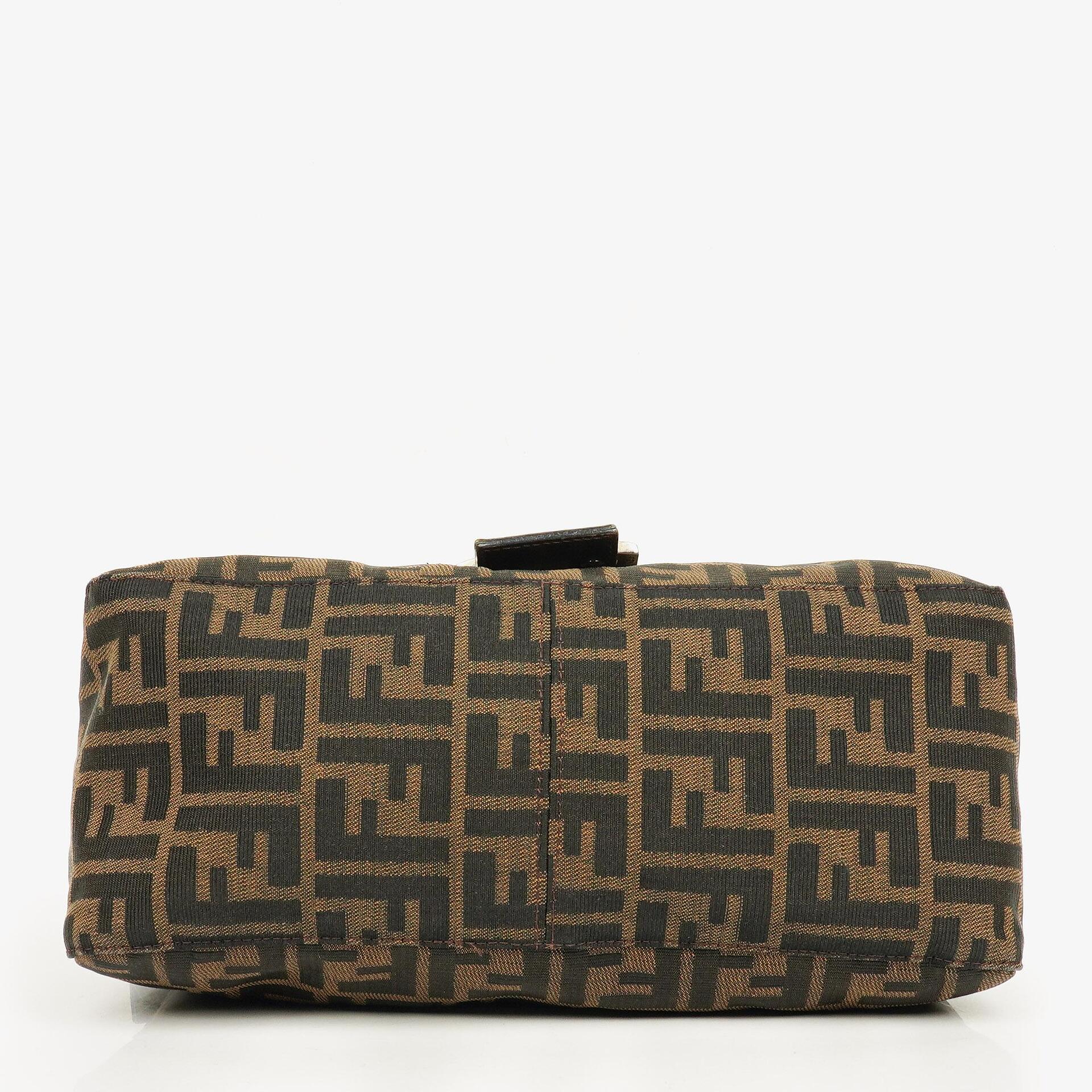 Fendi Zucca Mamma Baguette Tobacco Shoulder Bag