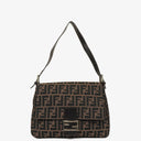 Fendi Zucca Mamma Baguette Tobacco Shoulder Bag