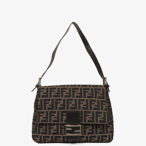 Fendi Zucca Mamma Baguette Tobacco Shoulder Bag