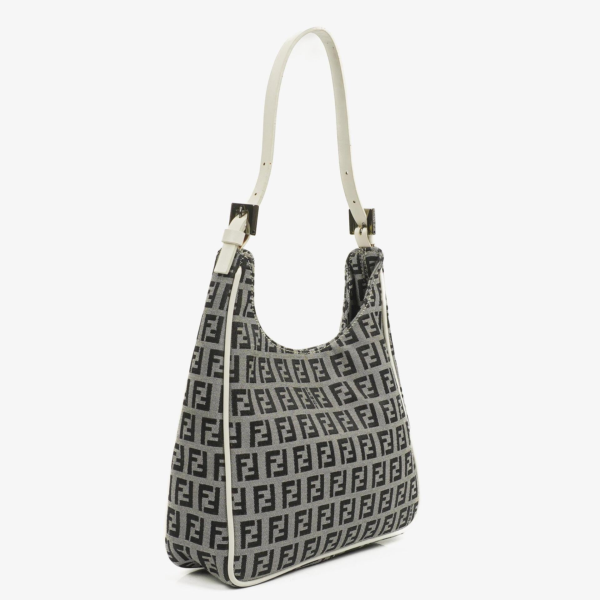 Fendi Zucchino Hobo Shoulder Bag