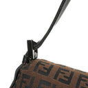 Fendi Zucchino Mini Mamma Baguette Shoulder Bag