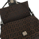 Fendi Zucchino Mini Mamma Baguette Shoulder Bag