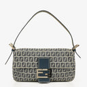 Fendi Zuccino Baguette Navy/Grey Handbag