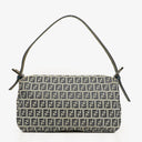 Fendi Zuccino Baguette Navy/Grey Handbag