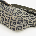 Fendi Zuccino Baguette Navy/Grey Handbag