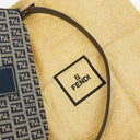 Fendi Zuccino Baguette Navy/Grey Handbag