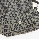 Fendi Zuccino Baguette Navy/Grey Handbag