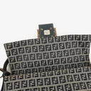 Fendi Zuccino Baguette Navy/Grey Handbag